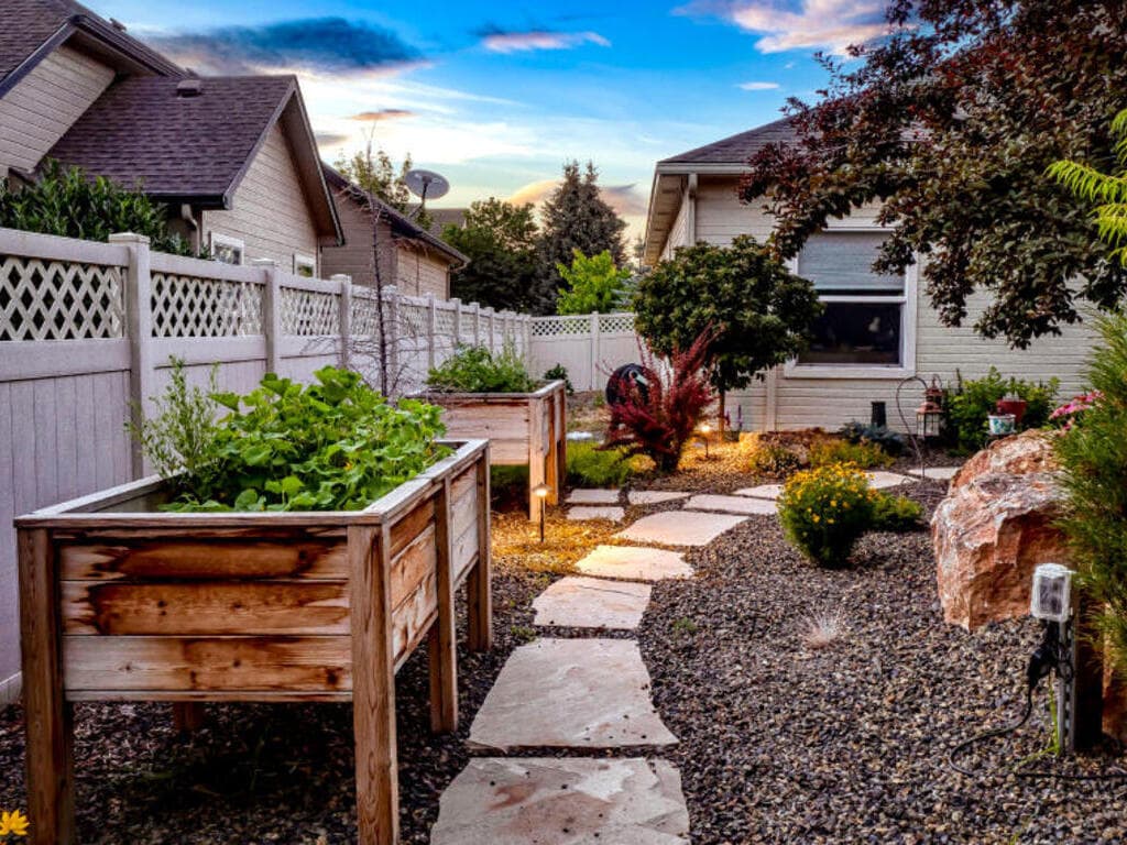 Hardscape at dusk