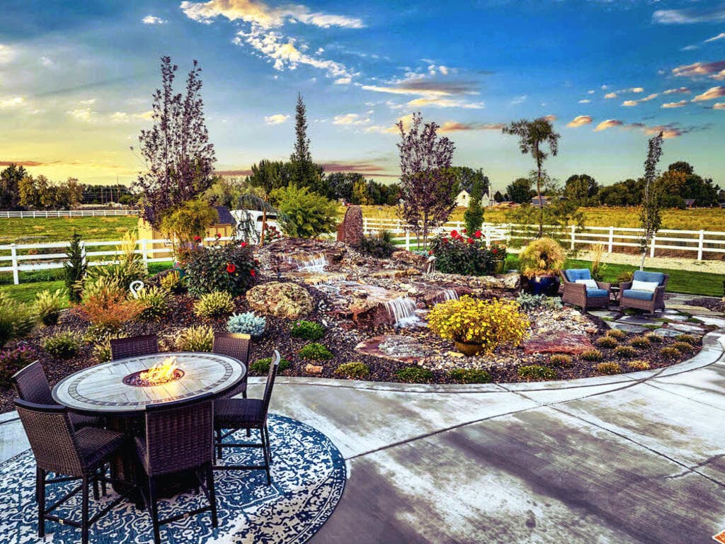 Landscaped yard in the Star area